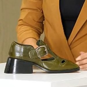 Jeffrey Campbell chunky heeled pumps